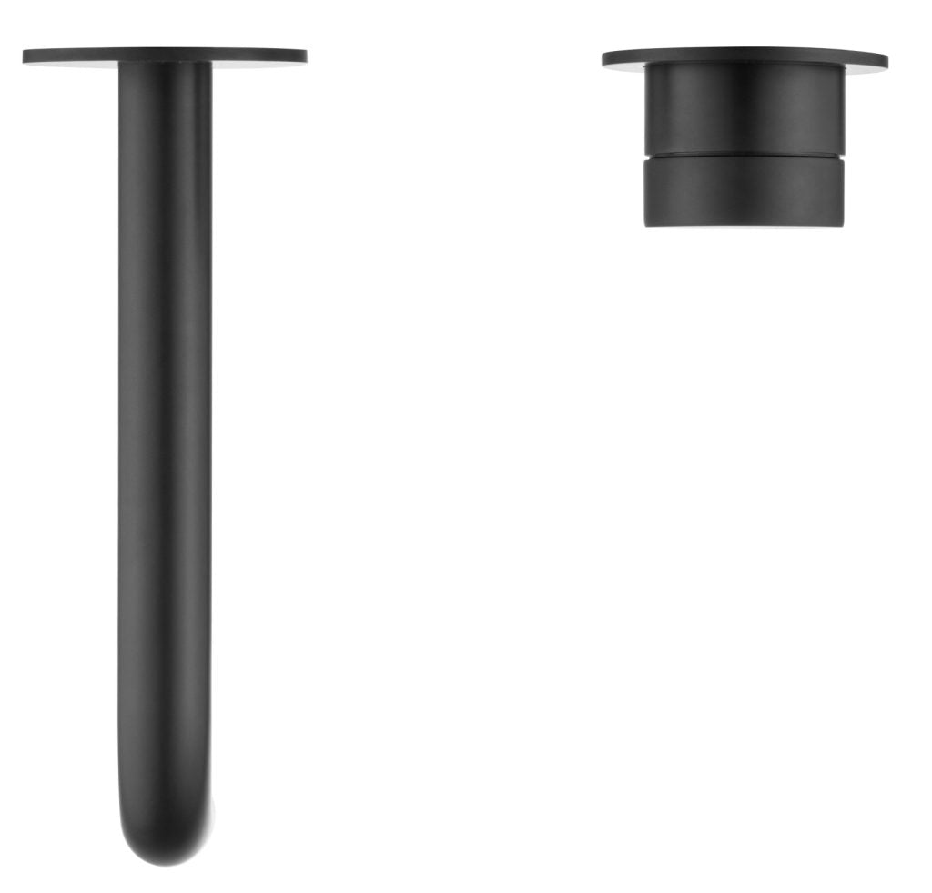Hot Sale! 2P Black Curved Spout Mica Wall - Spout Combo for Modern Bathrooms