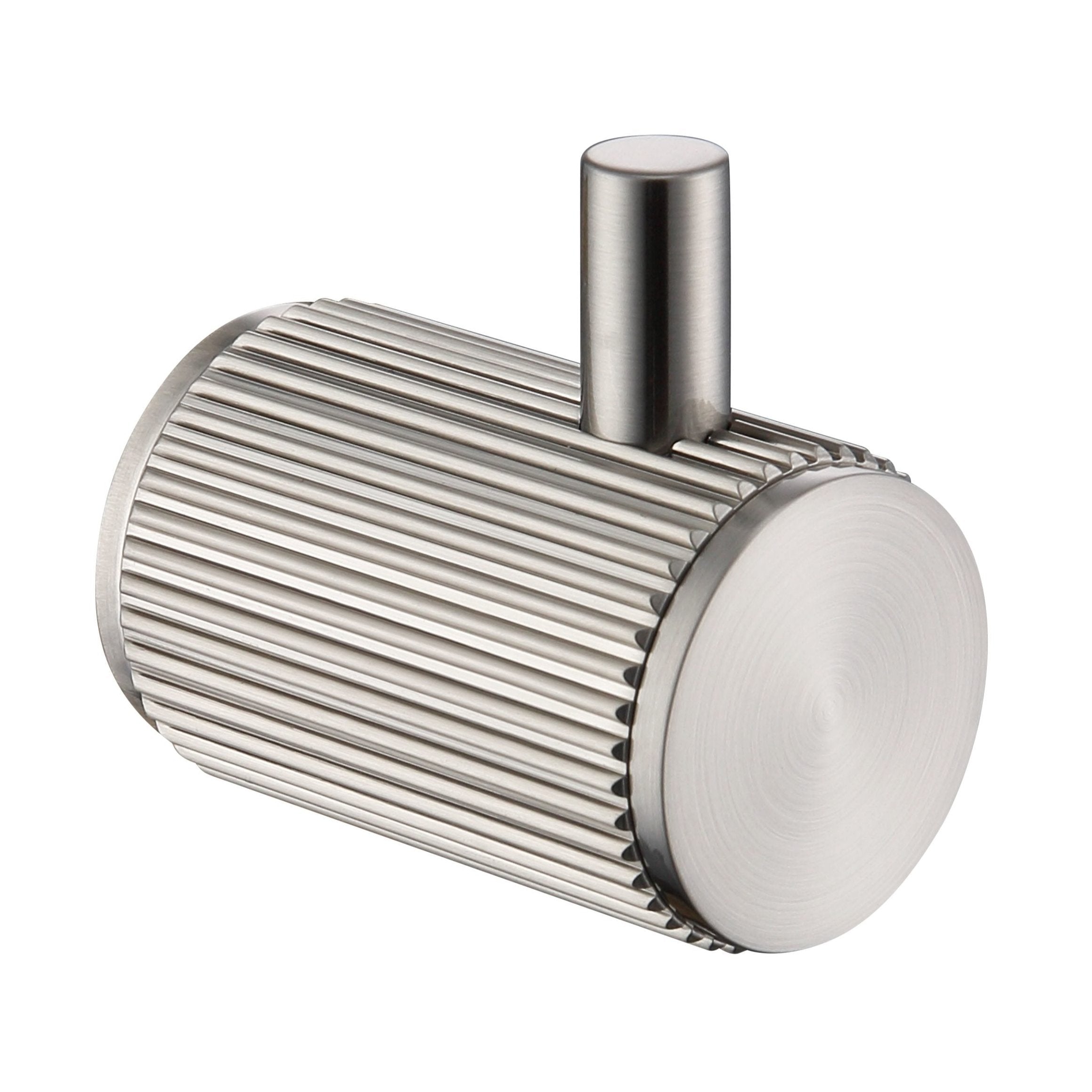 Brushed Nickel Mica Fluted Robe Hook - Stylish and Durable Bathroom Accessory