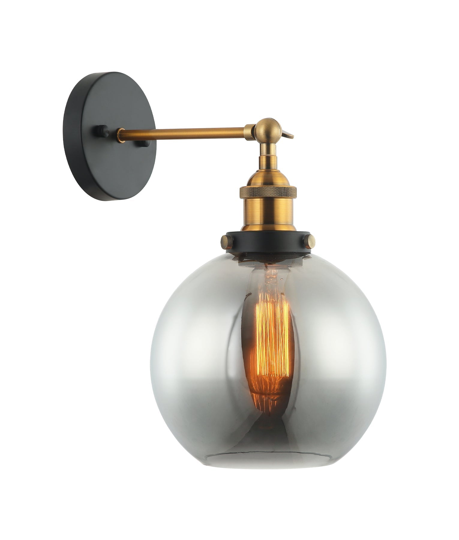 PESINI: Stylish Interior Swing Arm Wall Lights with Antique Brass/Chrome Highlight