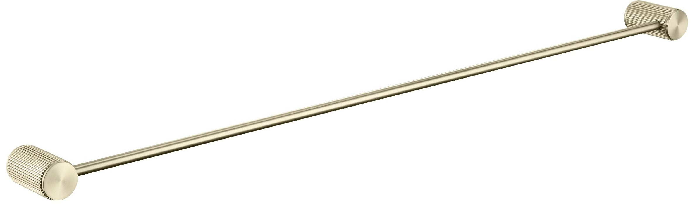 Brushed Gold Mica Single Fluted Towel Rail for Elegant Bathrooms