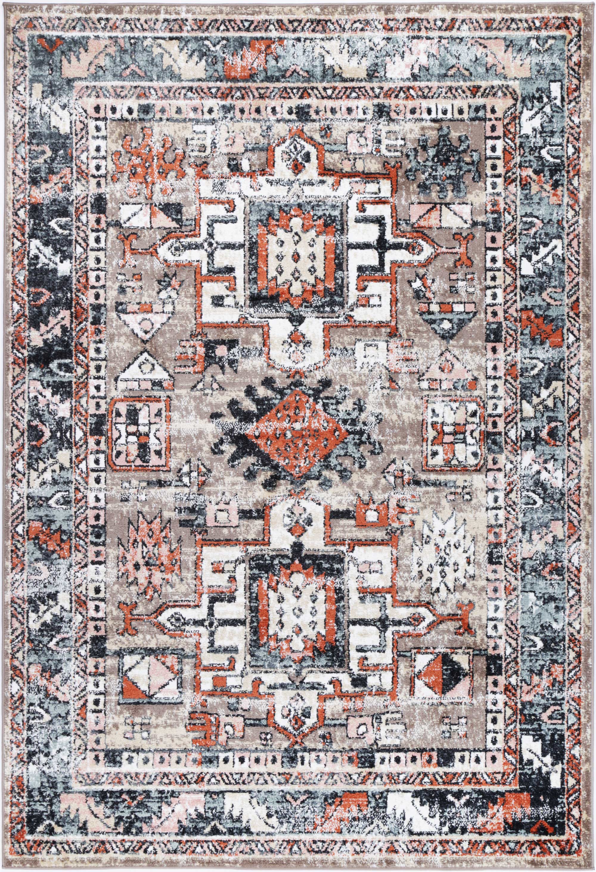 Hot Sale! Anatolia Traditional Multi - Purpose Area Rug with Antique Flair