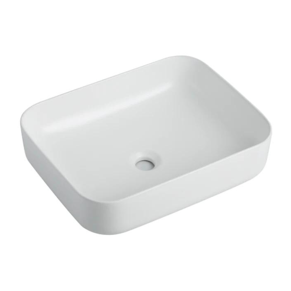 Hot Sale! Glossy White Rectangular Ceramic Basin - 500x390x130 for Above Counter Use