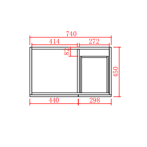 Exclusive ACACIA Shaker Wall-Hung PVC Vanity in Matte Black - 750mm Length
