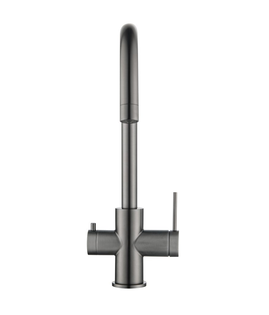 Brushed Gun Metal Mica 3 - Way Water - Filtering Sink Mixer