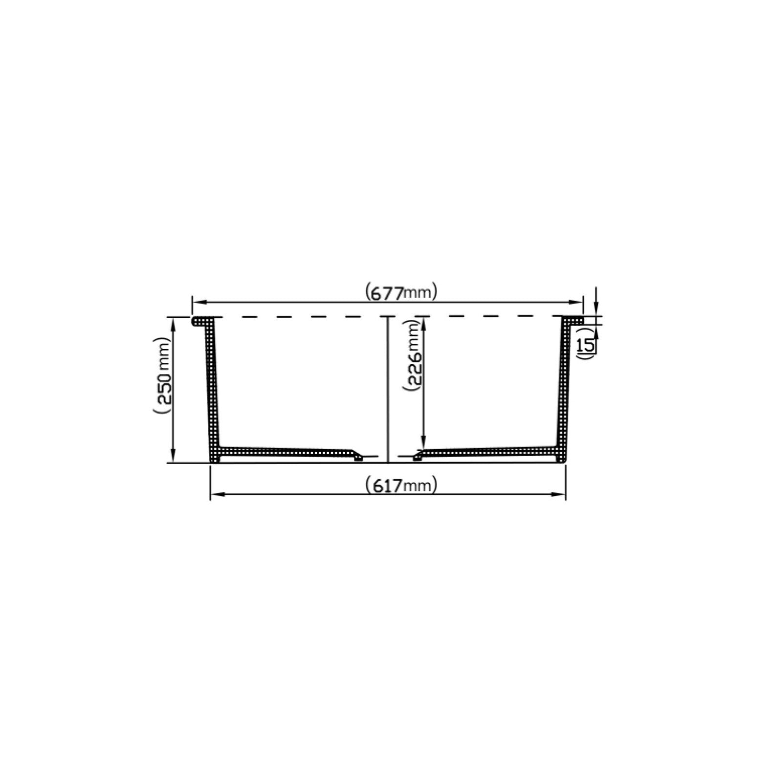 Hot Deal! Gloss White Fireclay Undermount Kitchen Sink (677x470x254mm) - POS Camden