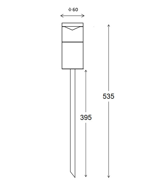 Hot Sale! IP65 Rated Exterior Black Aluminium Garden Spike Lights