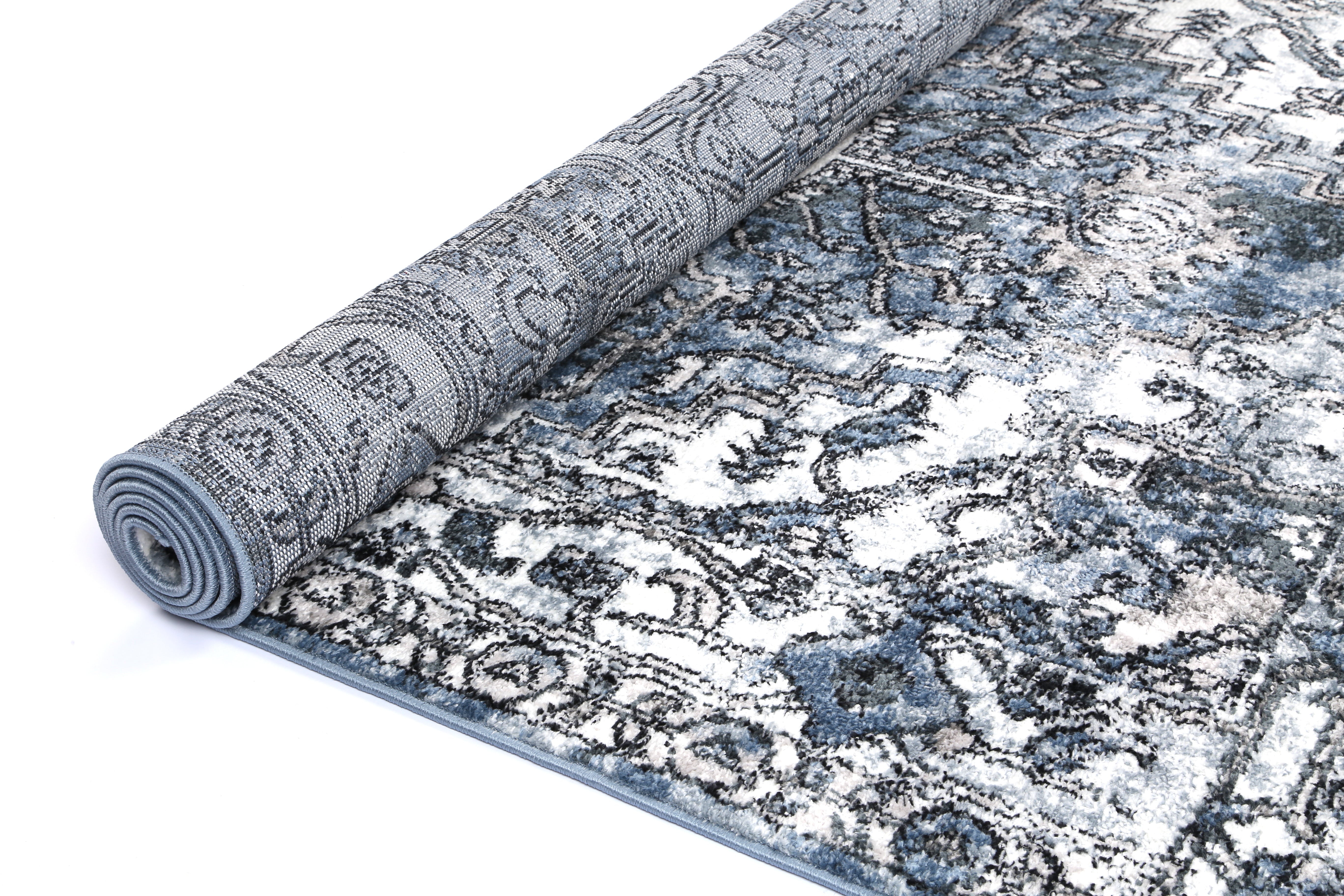 Hot Sale! Anatolia Traditional Blue Floor Rug with Antique Flair