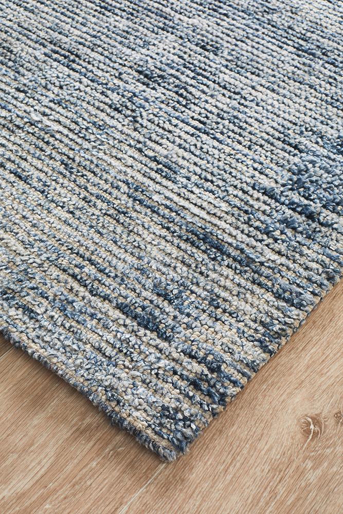 Hot! Allure Indigo Cotton - Rayon Luxury Rug
