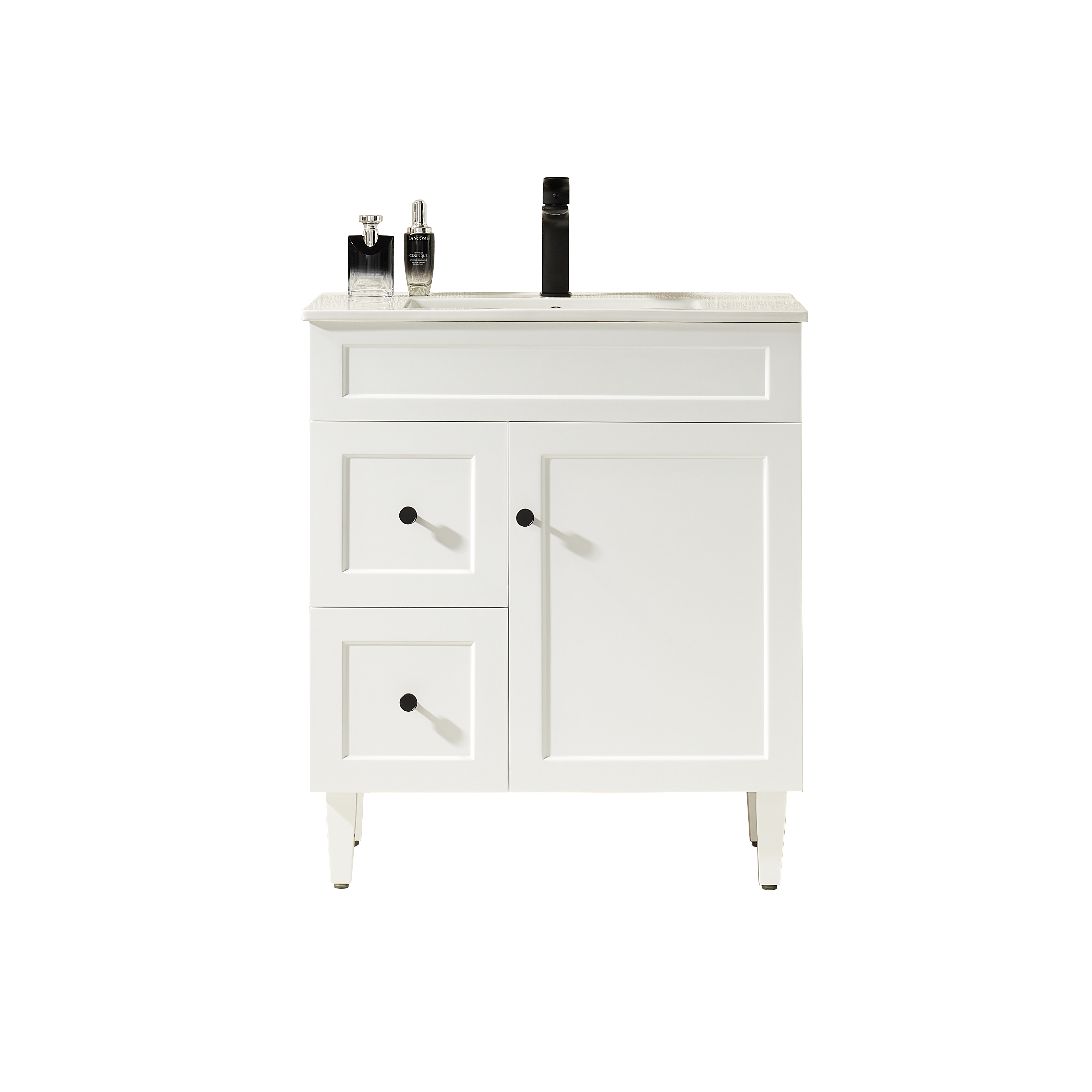 750mm Matte White Harrington PVC Freestanding Floor Cabinet Vanity