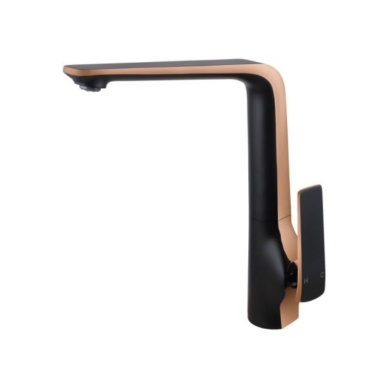 Esperia Solid Brass Kitchen Sink Mixer Tap - Matt Black & Rose Gold for a Classy Kitchen