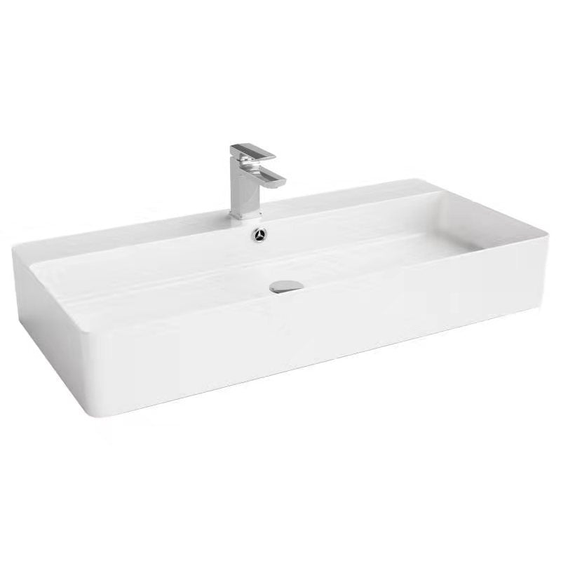 POSEIDON 900mm Ultra Slim Rectangle Wall Hung/Above Basin - Stylish Bathroom Essential