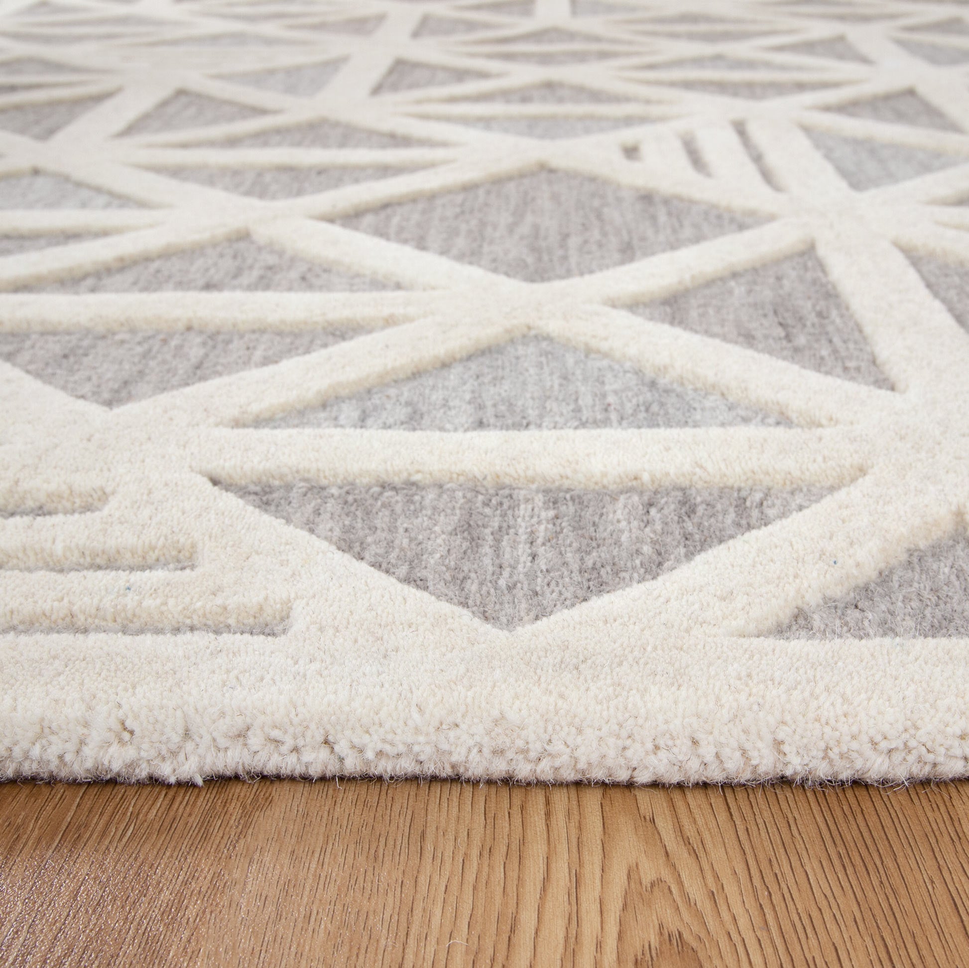 Exclusive Les Nomades Greige Wool Rug Trilogy for Modern Spaces