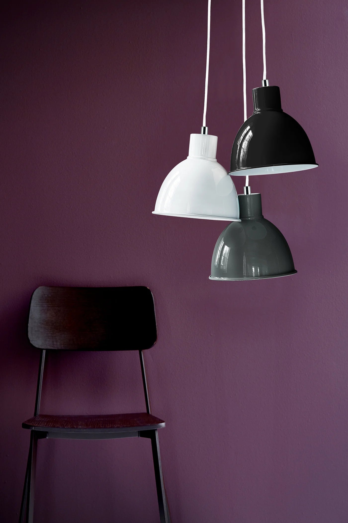 Stylish Anthracite Metal Pendant Light for Dining or Kitchen