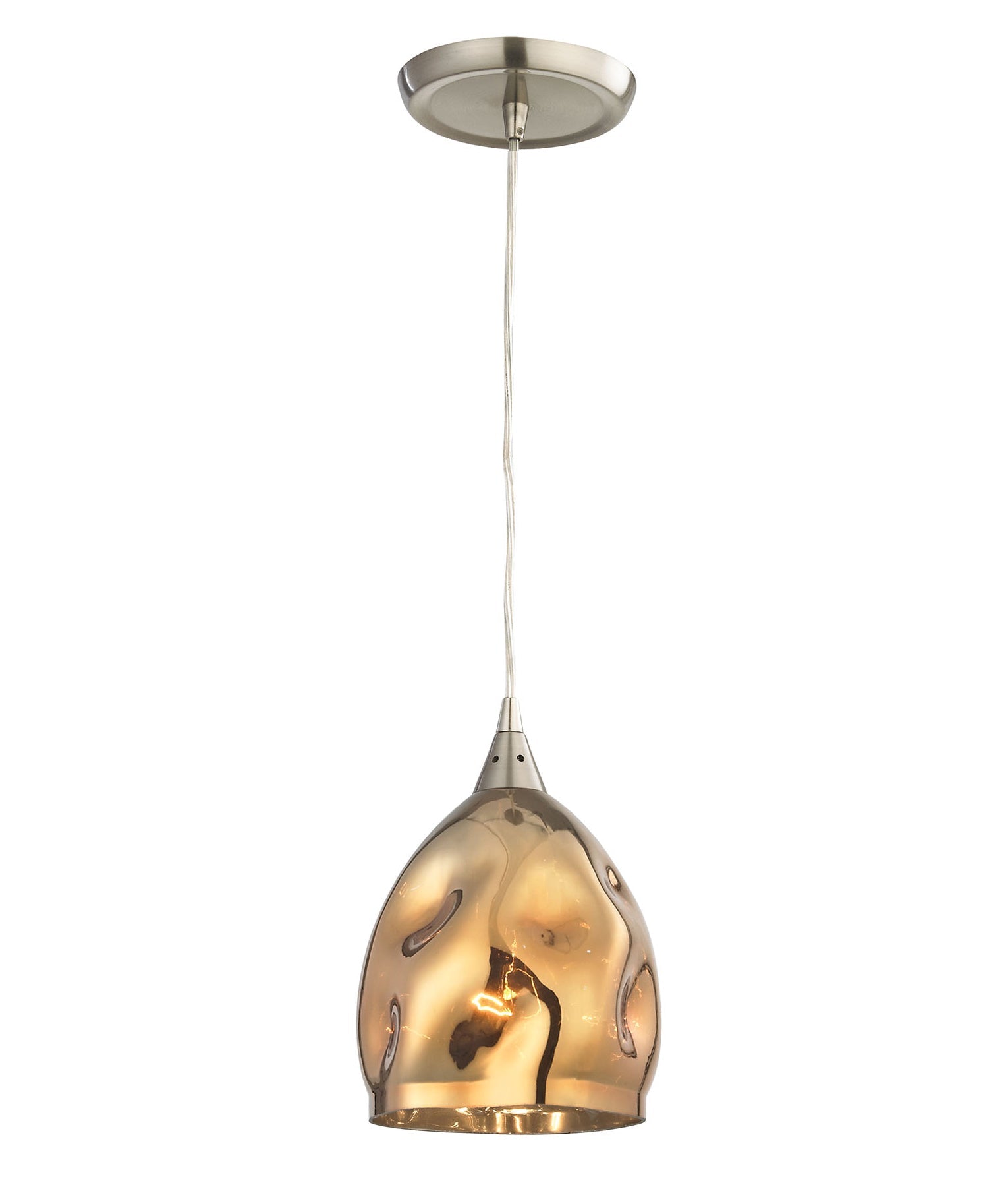 ORDITO: Stunning Abstract Chrome and Glass Ellipse Interior Single Pendant Lights - Great Deal!
