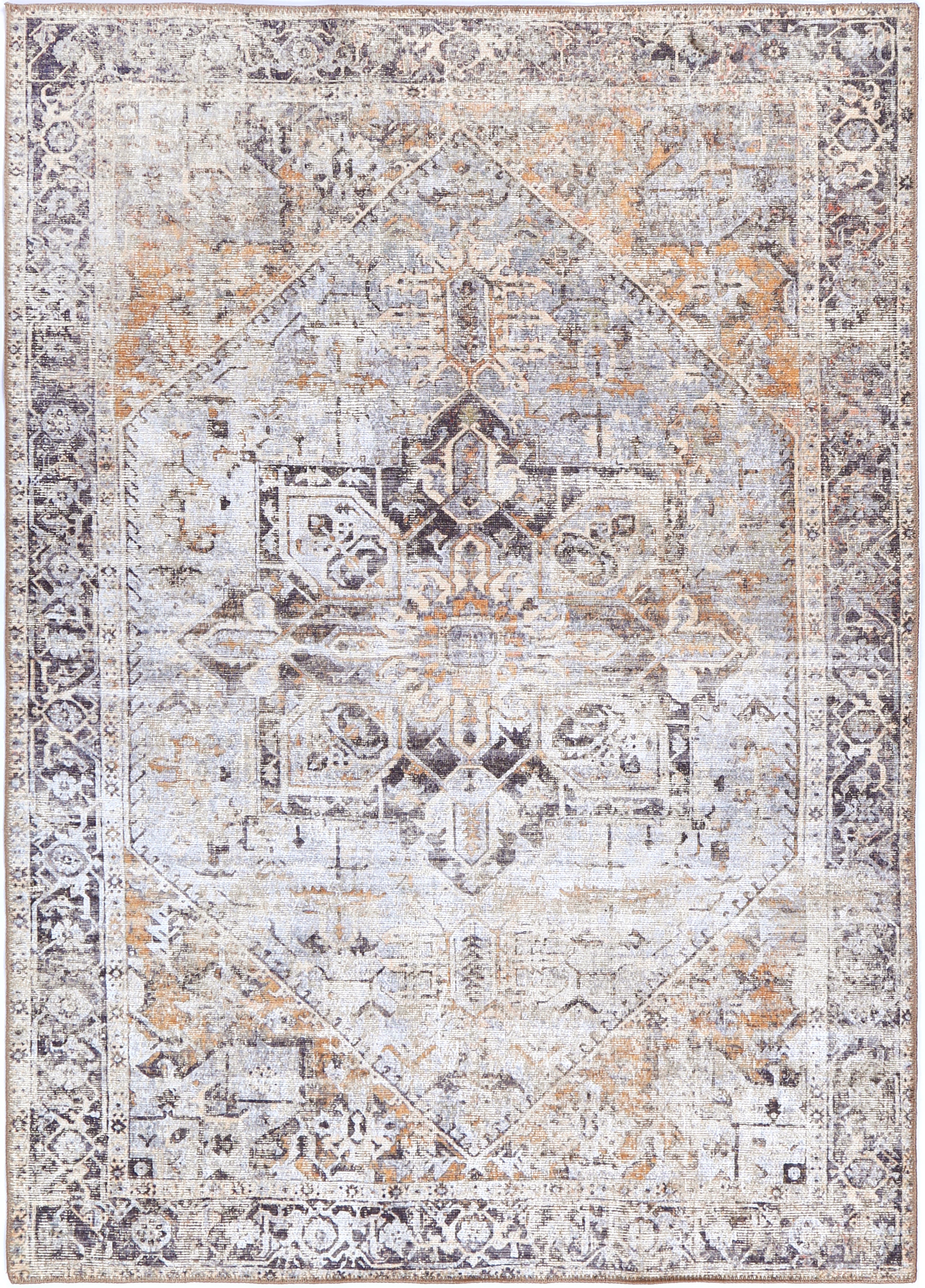 Machine Washable Heritage Mei Rug for Busy Families