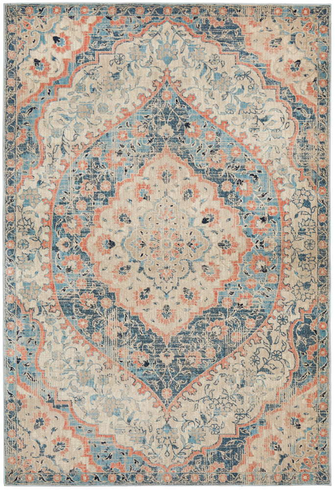Elegant Odyssey 150 Navy Rug with Persian Influence