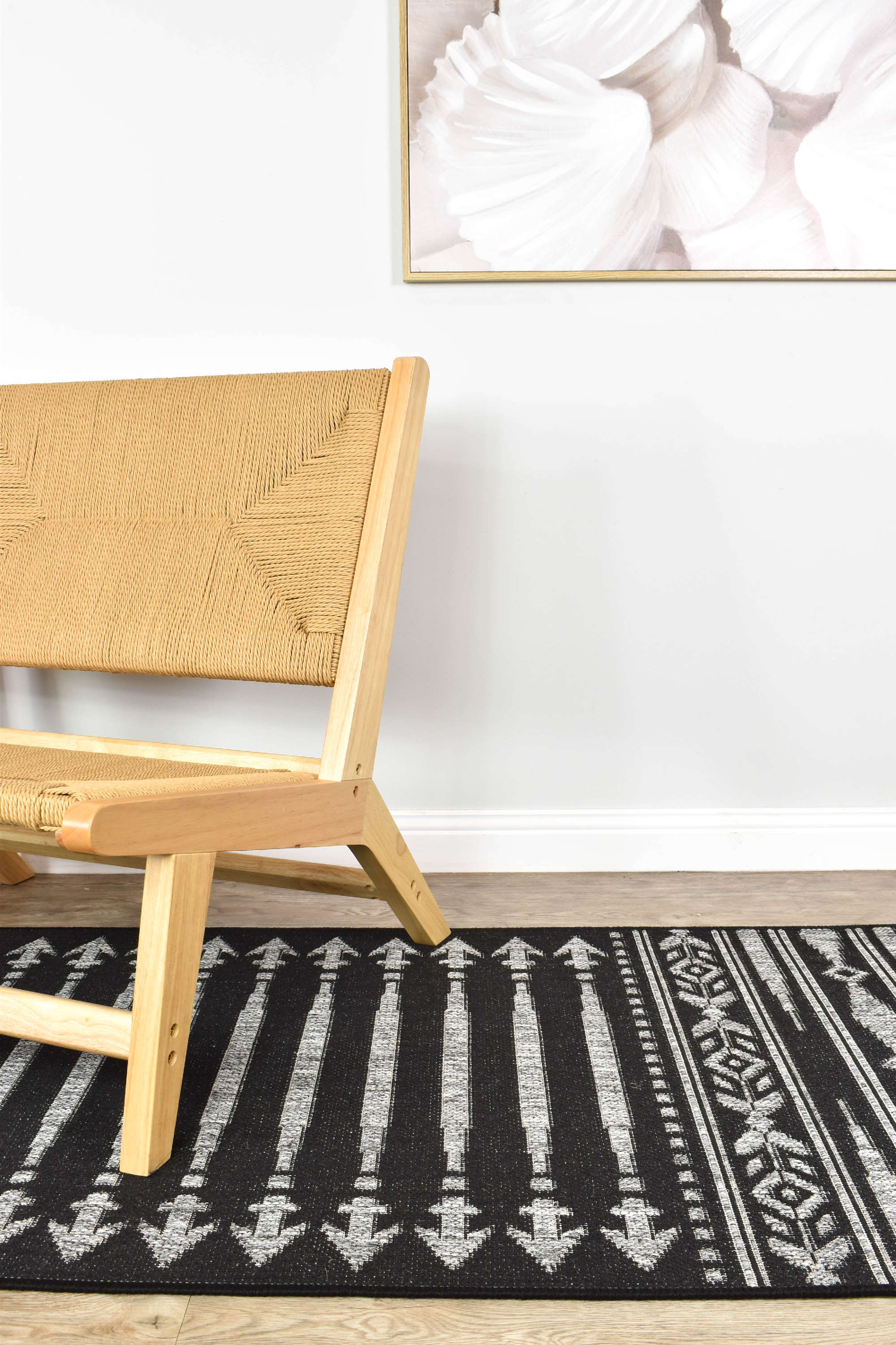 Affordable Alaska Runner Rug in Dark Grey - Ideal for Indoors and Outdoors
