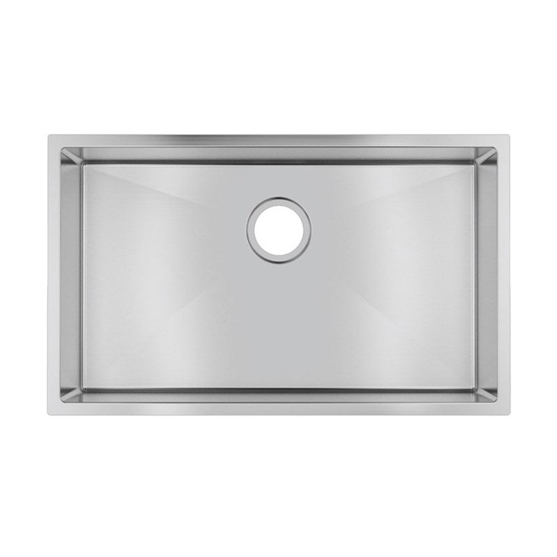 Limited Offer! Handmade Chrome 304 Stainless Steel Single Bowl Kitchen Sink, 762x457x254mm
