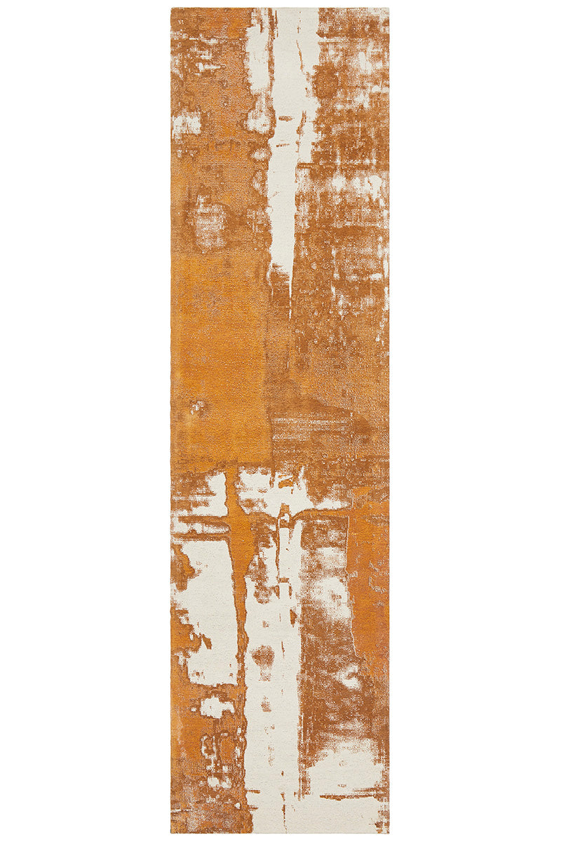 Hot Deal! Magnolia Mustard Runner Rug
