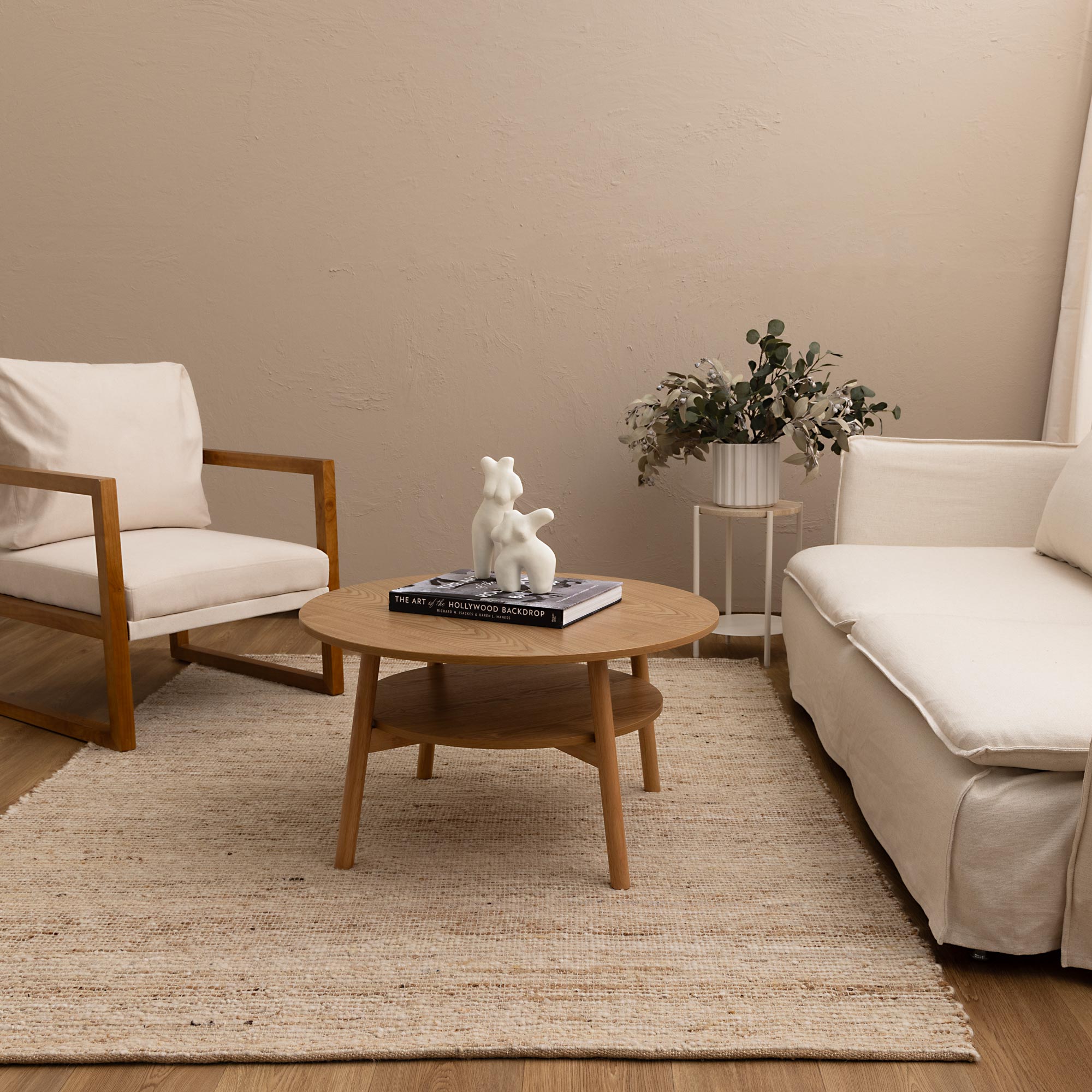 Luxurious Hand - woven Mackay Beige Wool & Jute Reversible Rug for Modern Coastal Homes