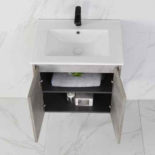 LOLA Grey Wall Hung Vanity - All Sizes Available