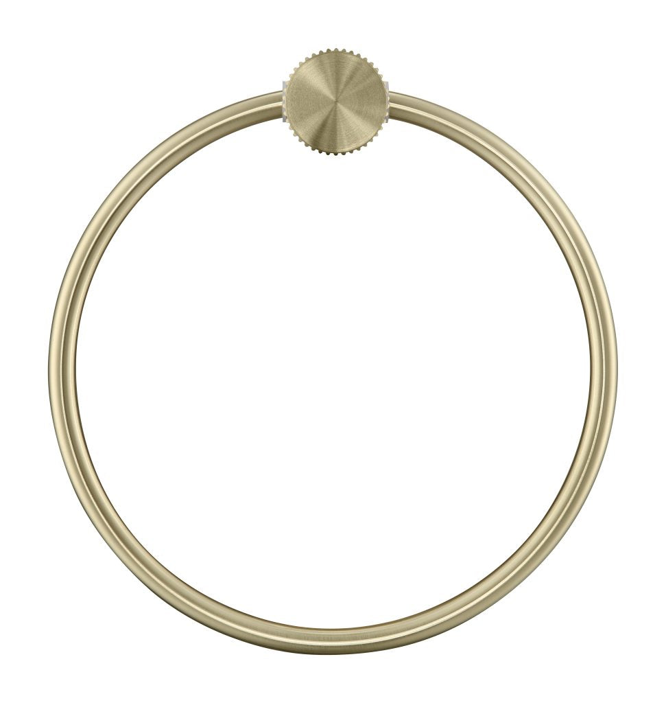 Hot! Brushed Gold Mica Fluted Towel Ring