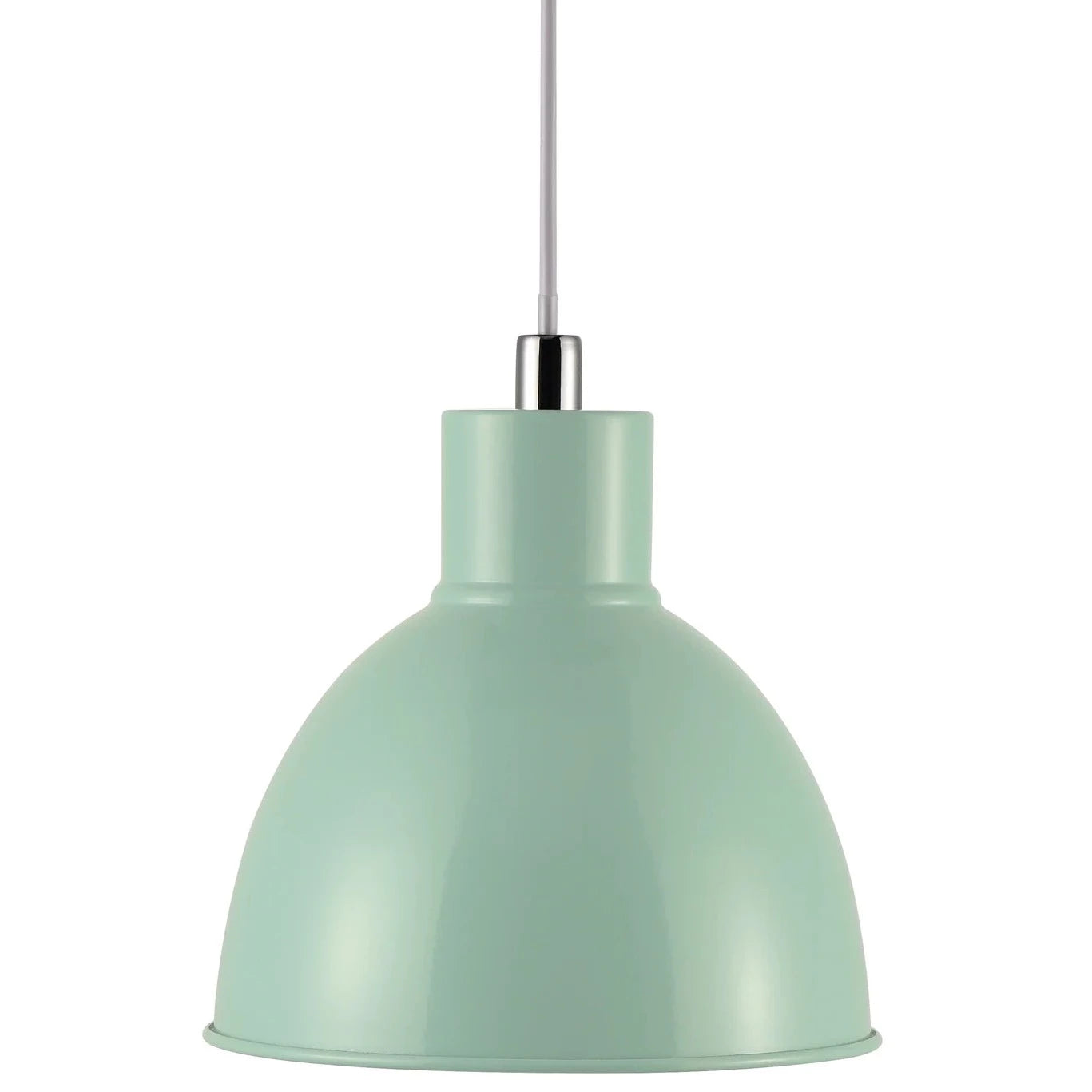 Stylish Green Metal Pendant Light for Dining or Kitchen