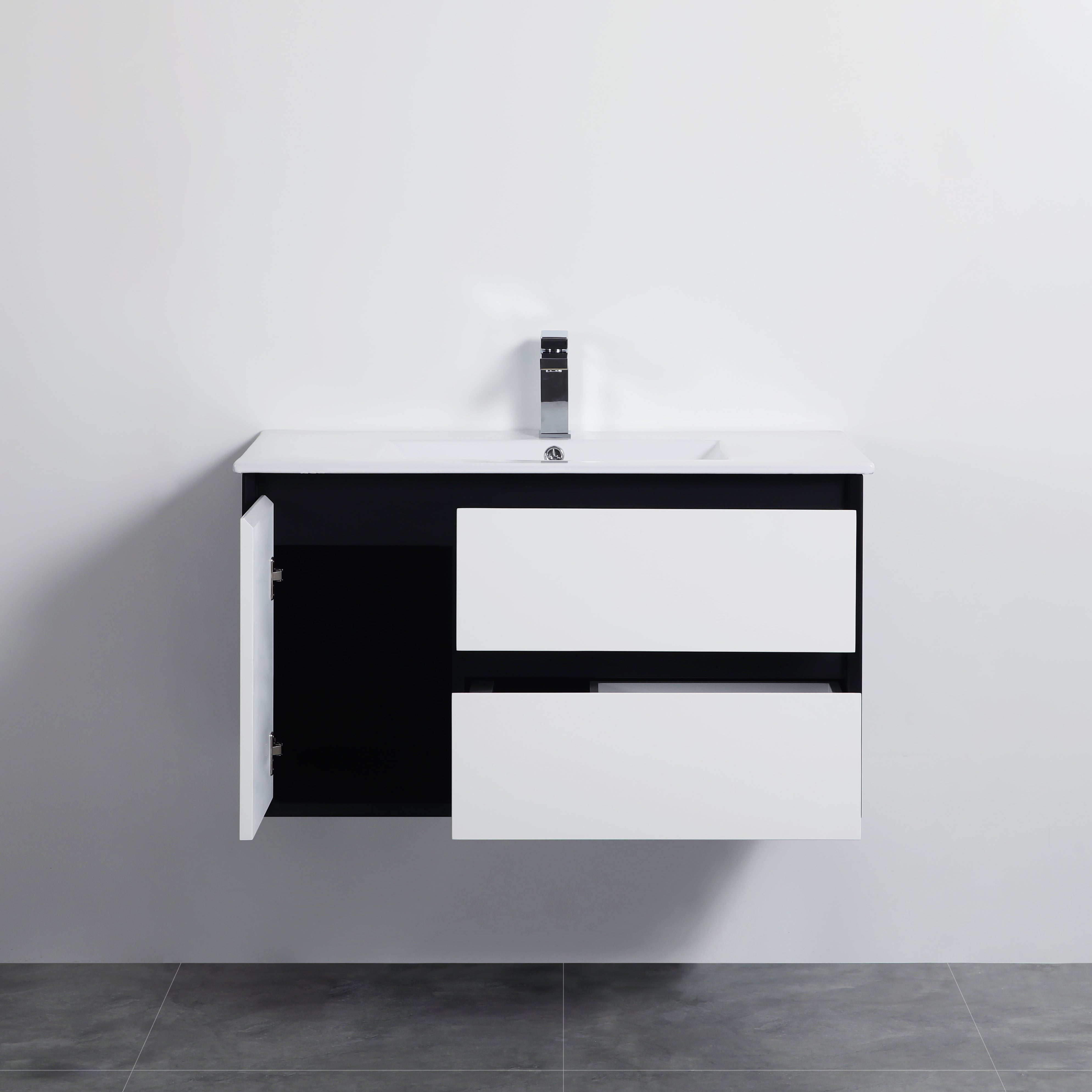 PETRA 900mm Wall - Hung PVC Vanity: Stylish Bathroom Upgrade