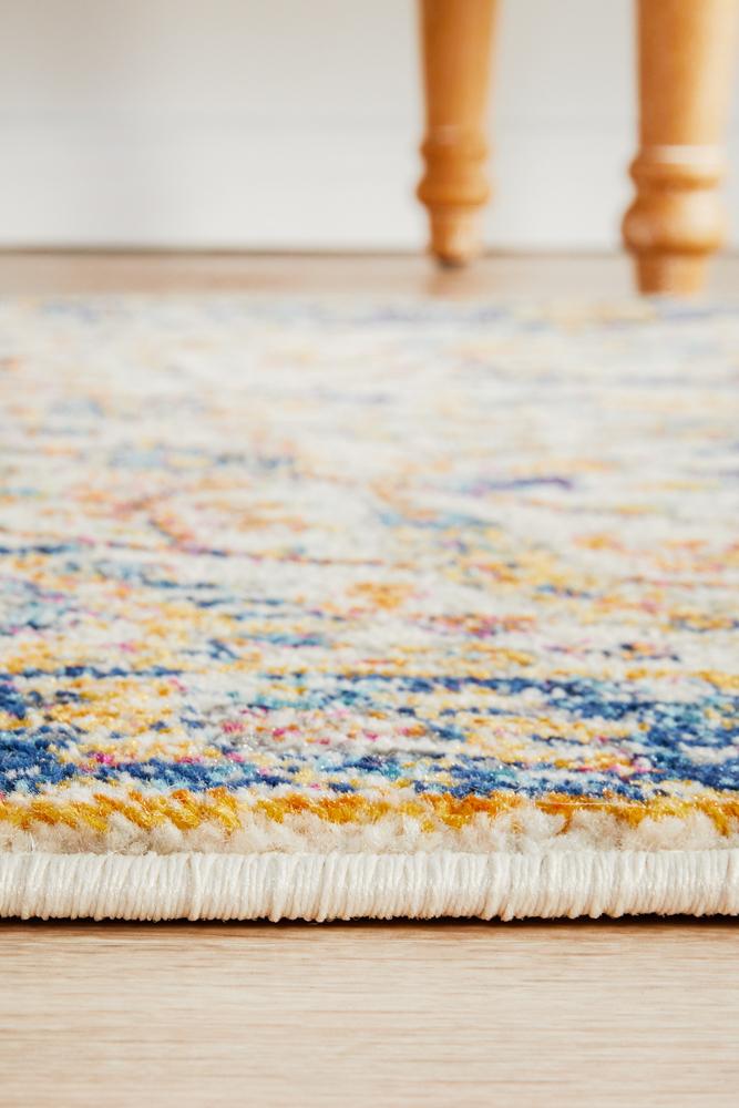 Hot Sale! Evoke Peacock Ivory Transitional Power - Loomed Runner Rug