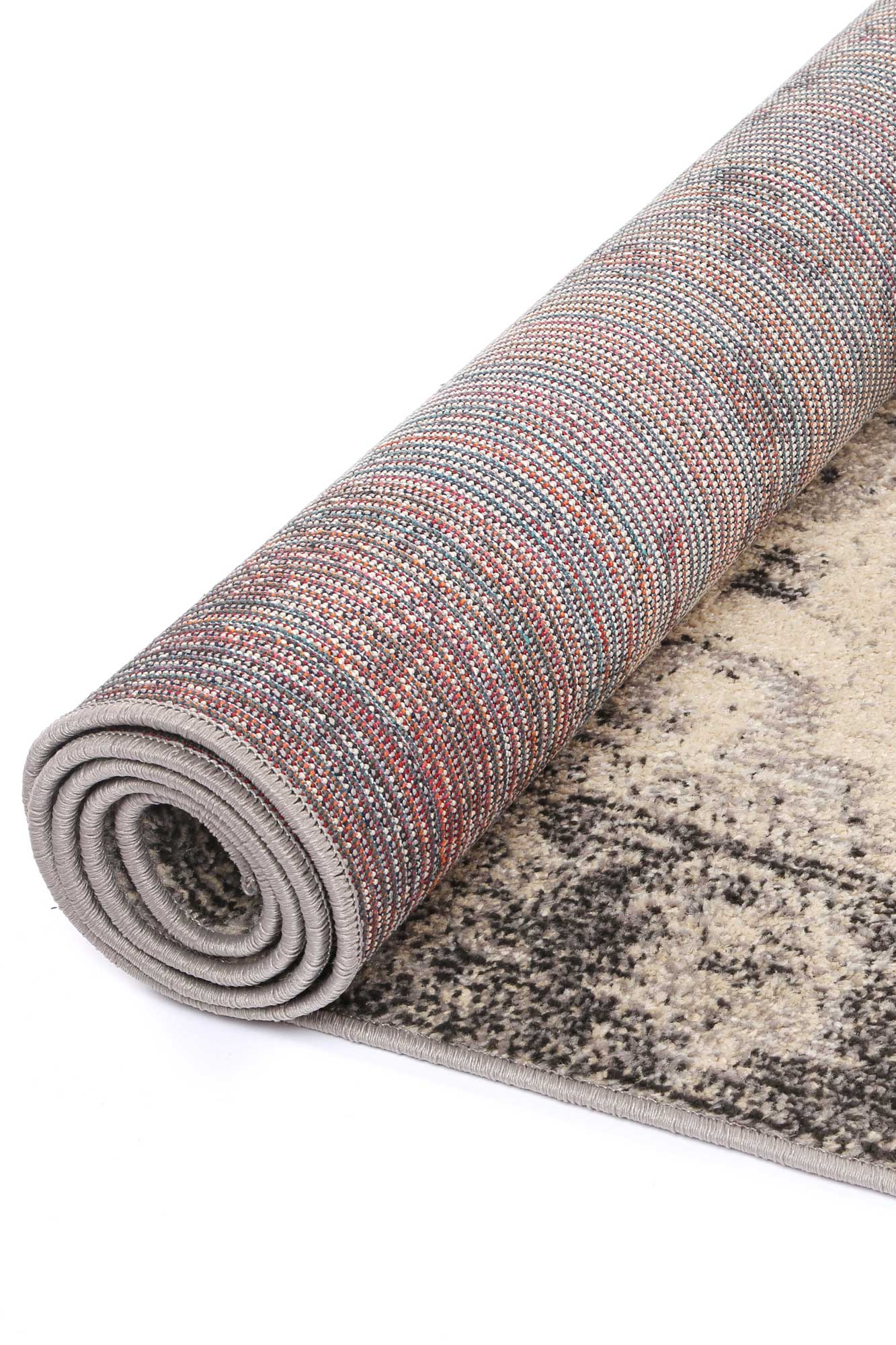 Stylish Micah Traditional Rug in Beige and Black Tones