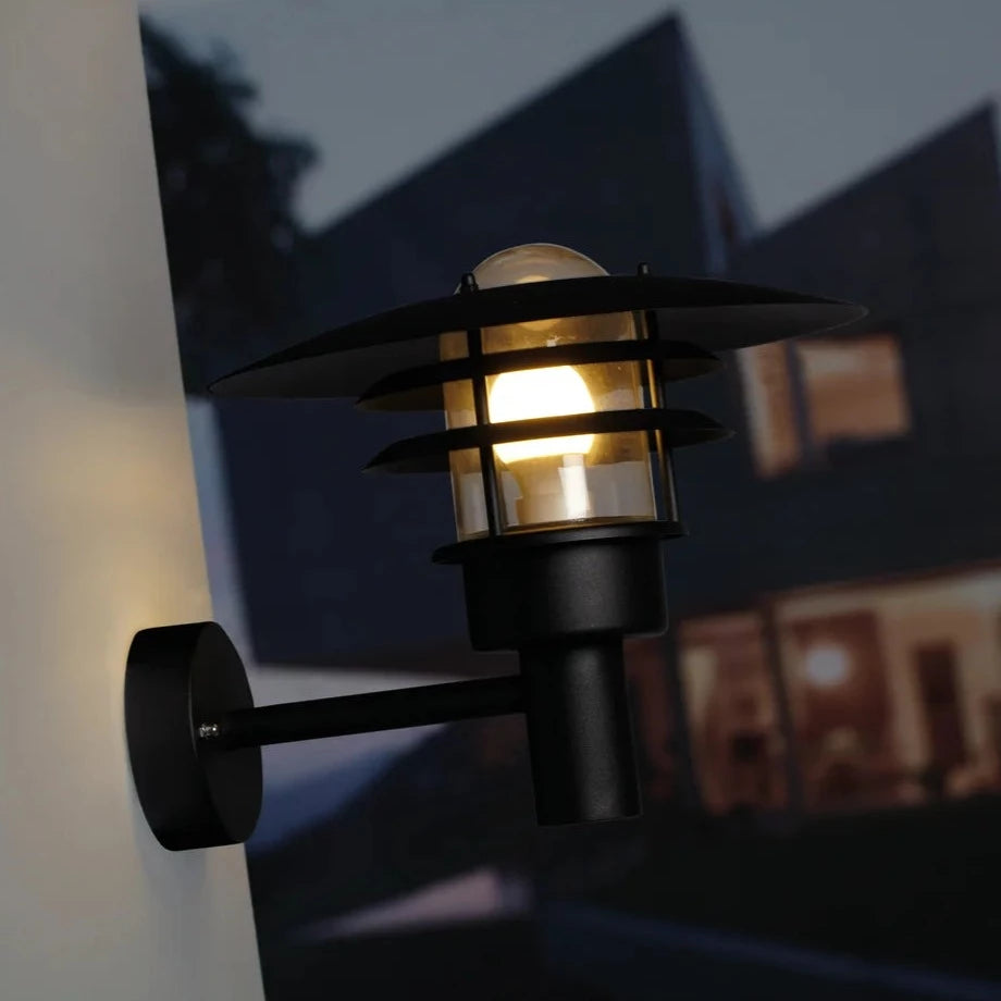 Nordlux Black Wall Light - Lønstrup 32 for Outdoor Elegance