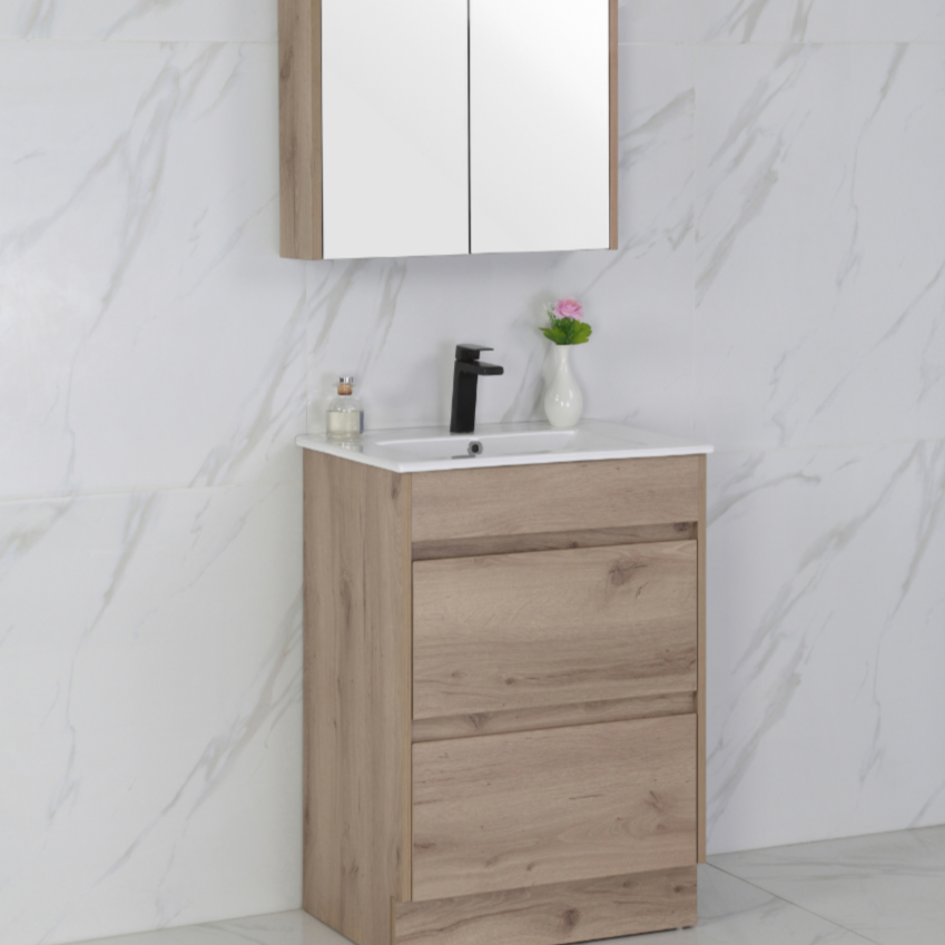 Get the Best MAX MDF Freestanding Vanity in Natural Oak - All Sizes Available