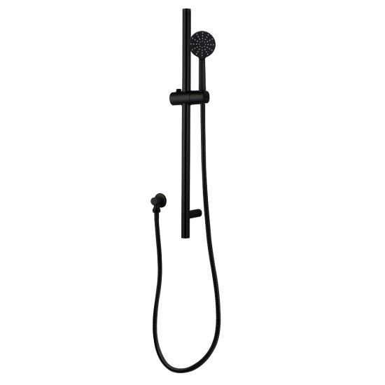 Hot Sale! Pentro Round Handheld Shower Rail Set in Matte Black