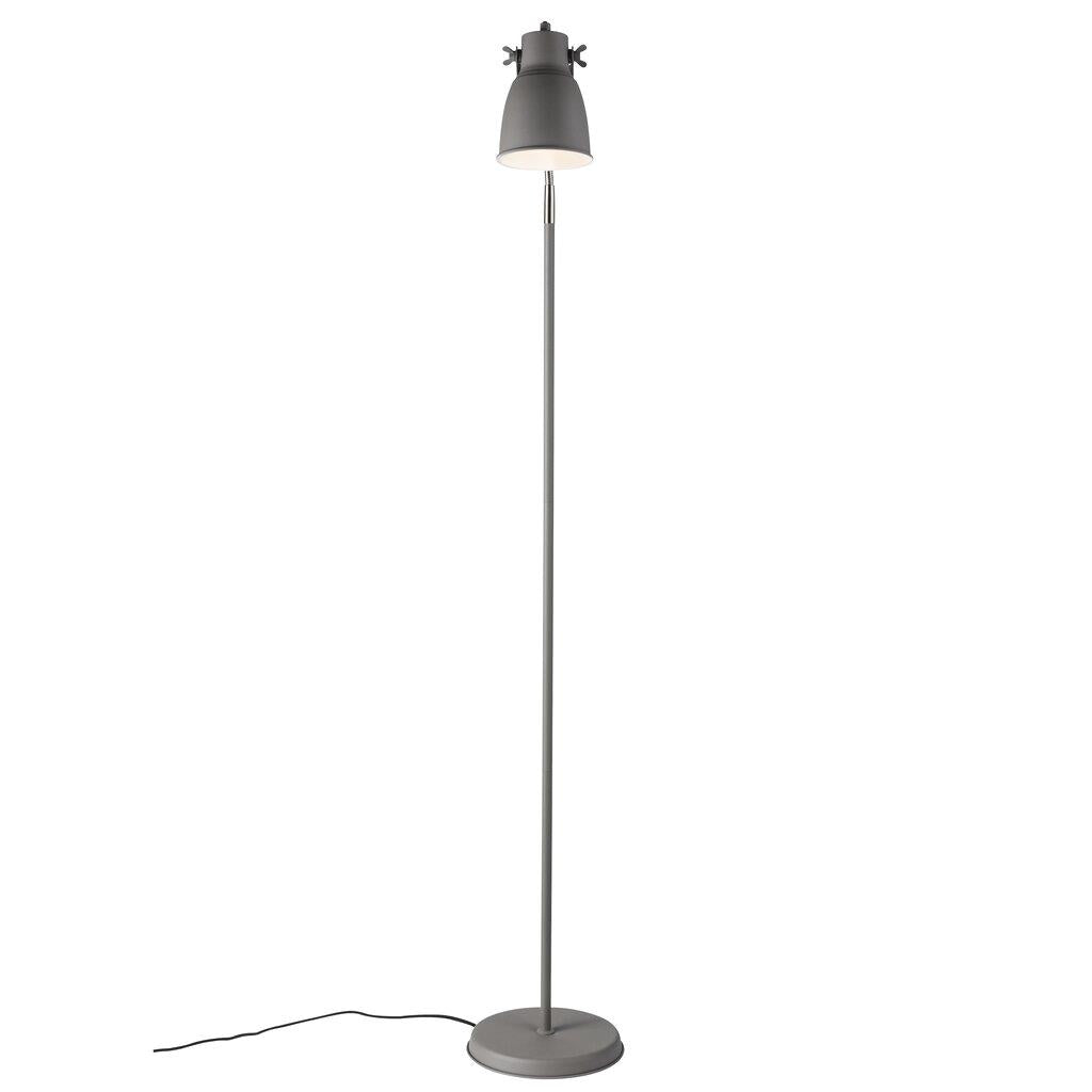 Adrian Industrial Floor Lamp in Anthracite Grey - Great Value for Your Space