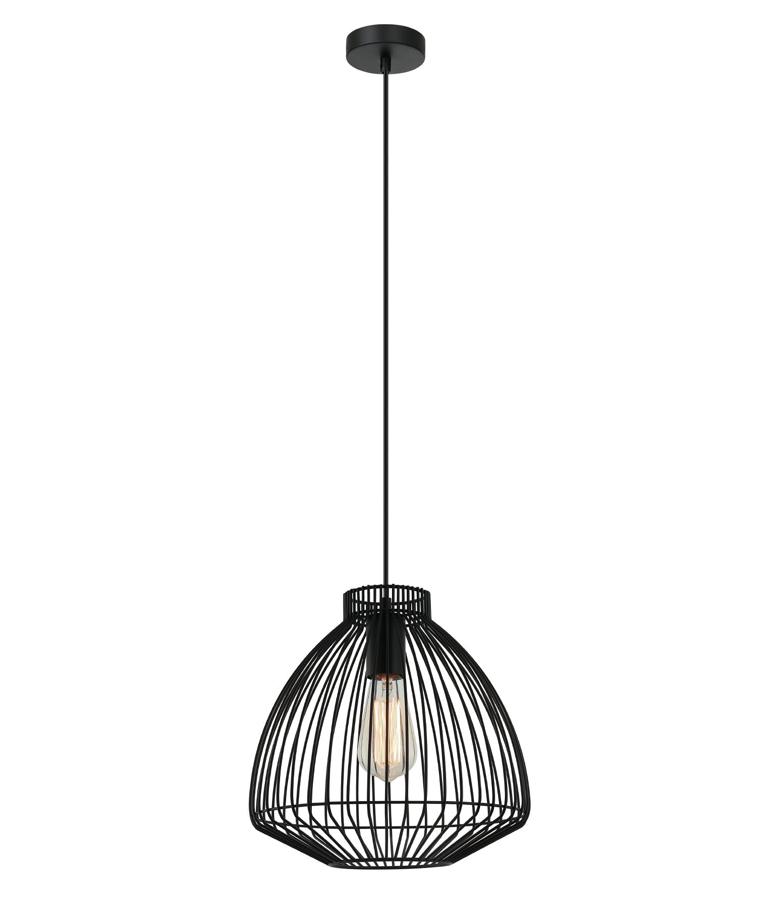 MANU: Stylish Modern Interior Cone (Concave) Wire Cage Pendant Lights - Great Deal!