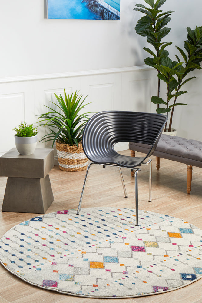 Mirage Peggy Tribal Moroccan Multi - Round Rug: Capture Latest Trends