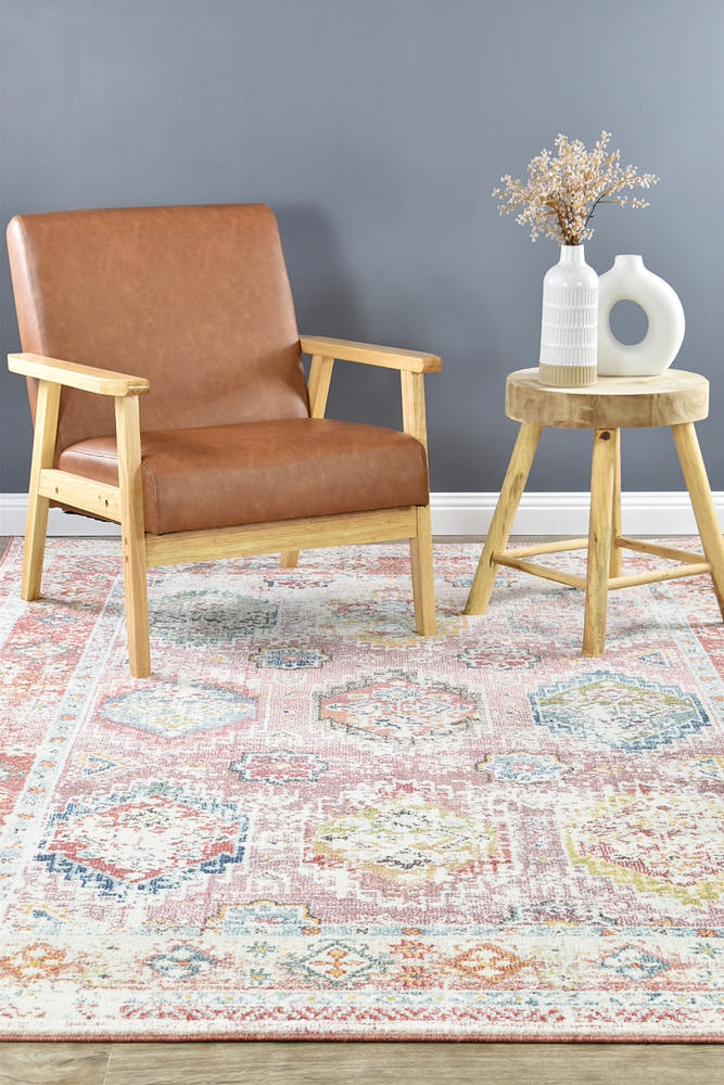Hot Deal! Morocco 0414A Rose Tile Rug