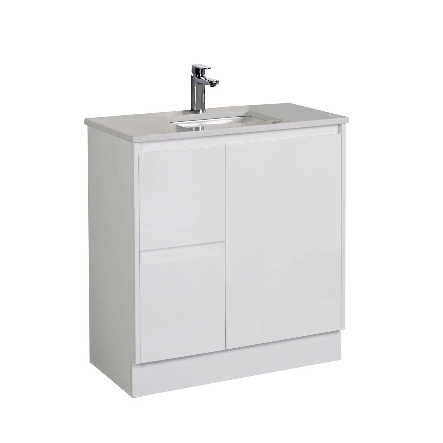 ALICE Gloss White Freestanding Vanity (All Sizes) - Ideal for Bathrooms