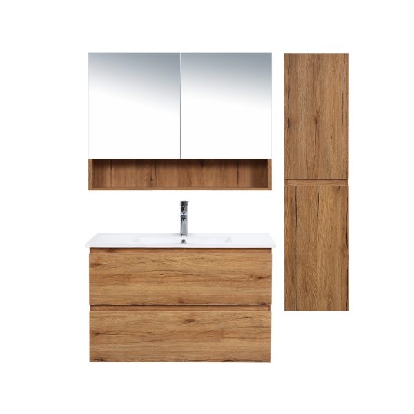 Exclusive Offer! Luna 900mm Wall - Hung Plywood Bathroom Vanity for Elegant Storage