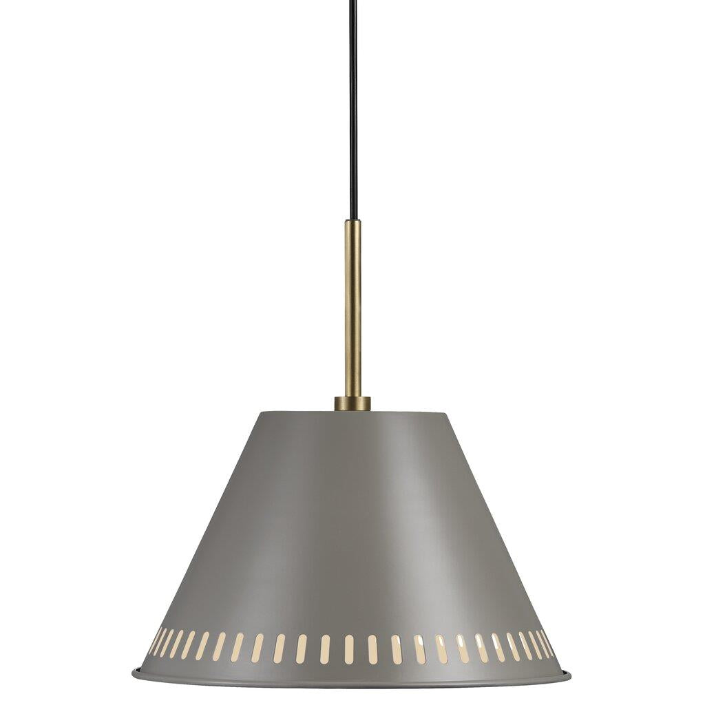 Industrial-Style Pine Black and Grey Pendant Light