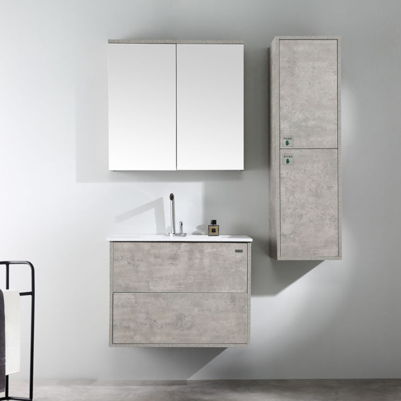 GARGANO 750mm Wood Grain Wall-Hung Vanity - Stylish & Functional