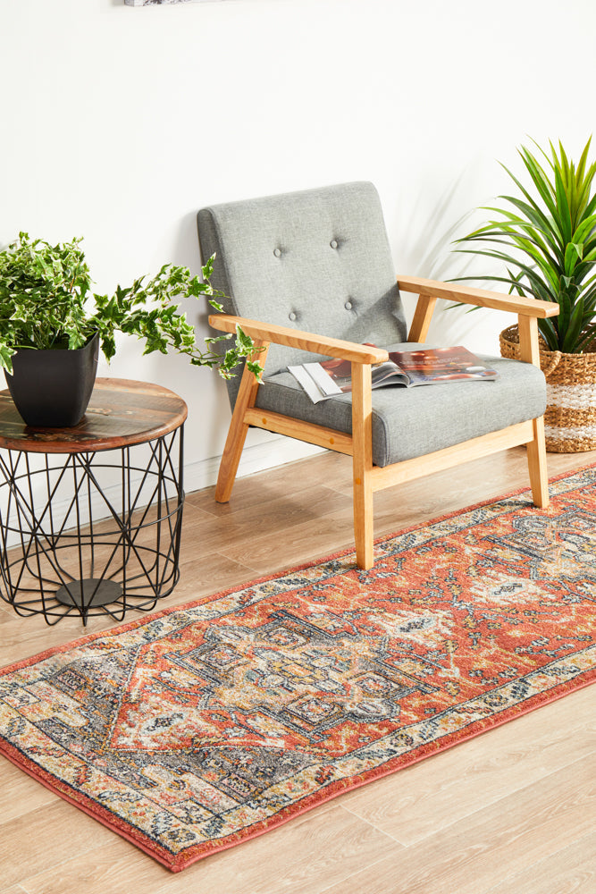 Hot Sale! Legacy 850 Terracotta Polypropylene Runner Rug for Stairs and Hallways