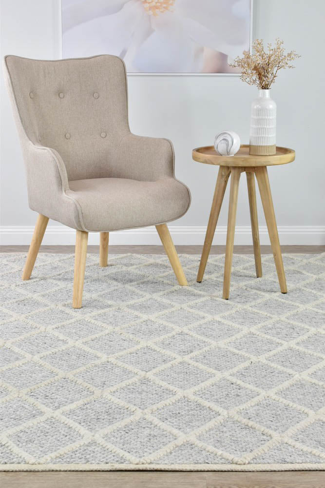 Grey Lyon Wool Rug - Timeless & Luxury