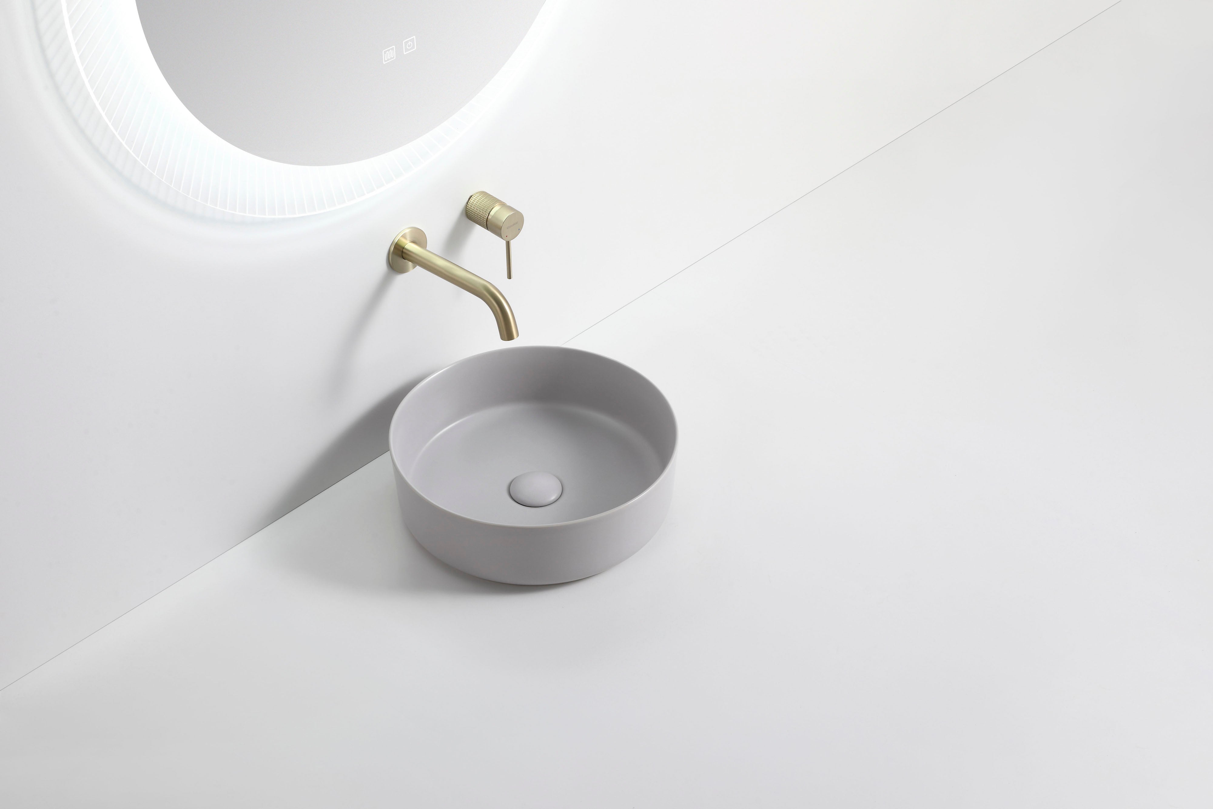 Hot Deal! ABS Round Matt Grey 360mm Basin