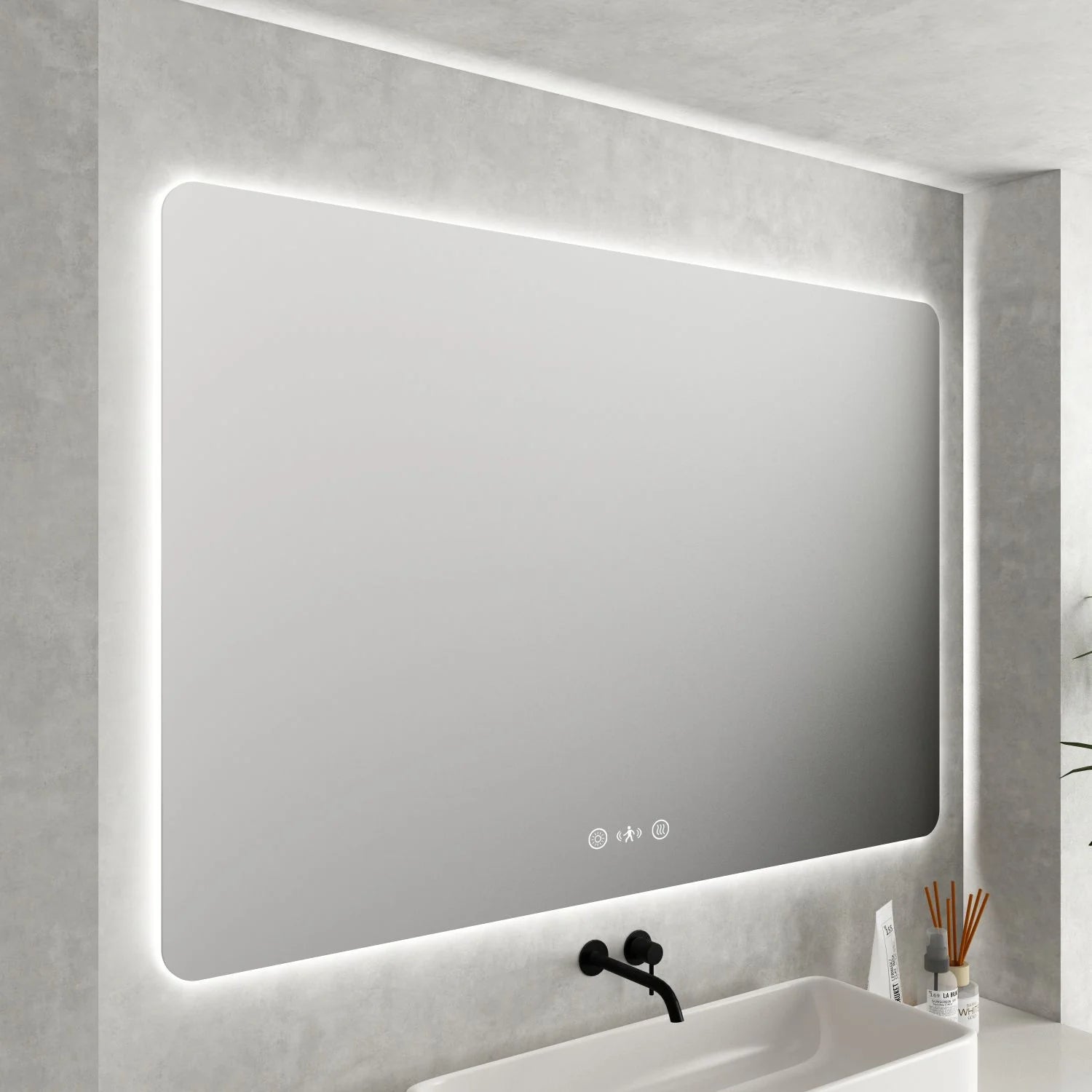 Hot Sale! 750x900mm LUNA Frameless LED Rectangular Mirror