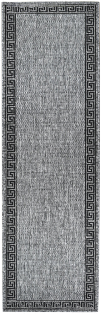 Alaska Light Grey Machine - Made Polypropylene Runner Rug 7781 - DM9E