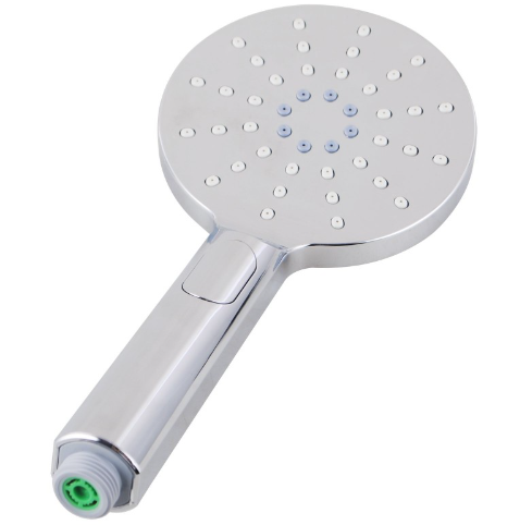 10-Inch Chrome Right-Angle Round Top Inlet AQU Shower Station