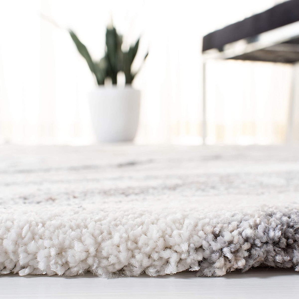 Soft and Luxurious 20mm Pile Mineral Grey Power - Loomed Rug