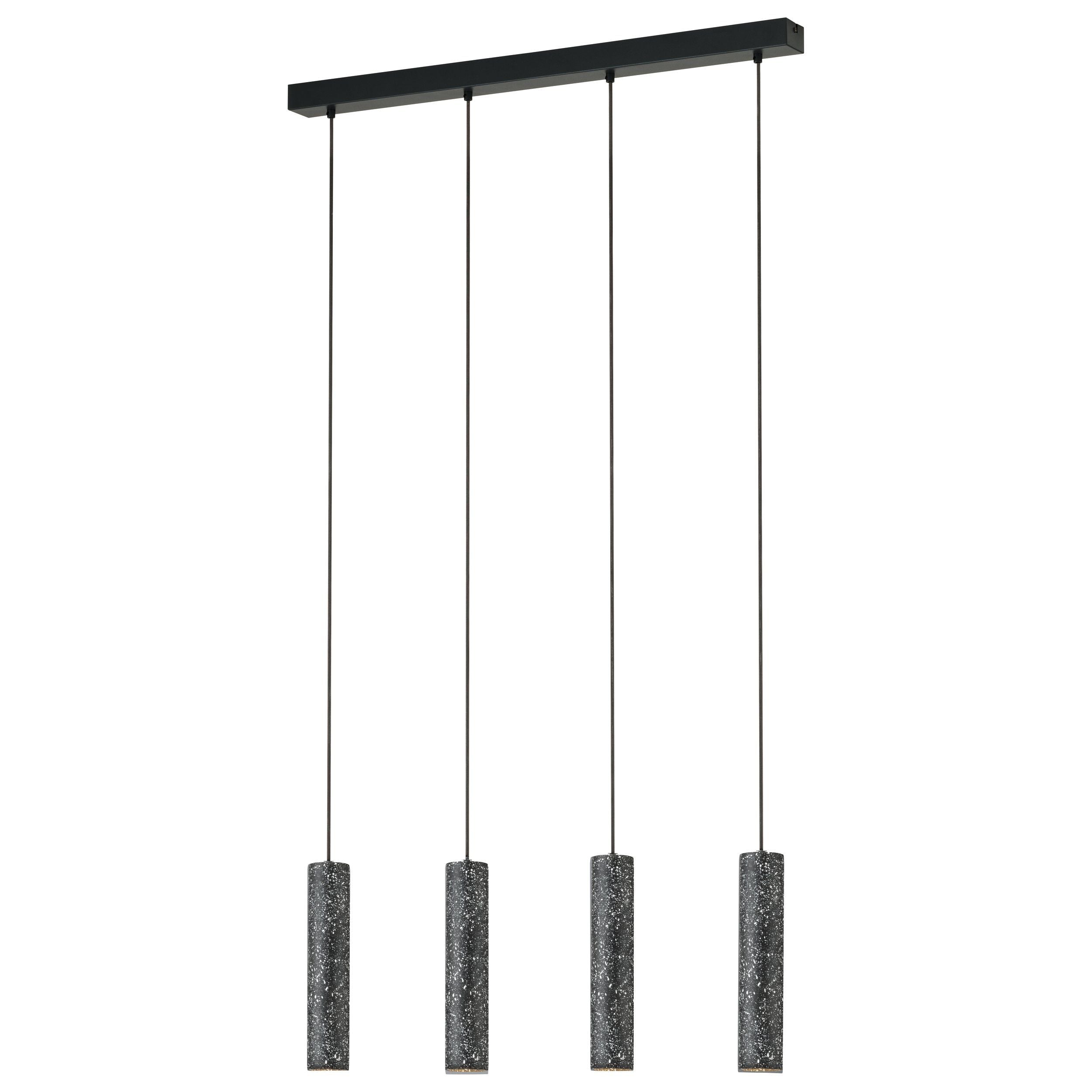 Black Mentalona Pendant Light with Stunning Terrazzo Design