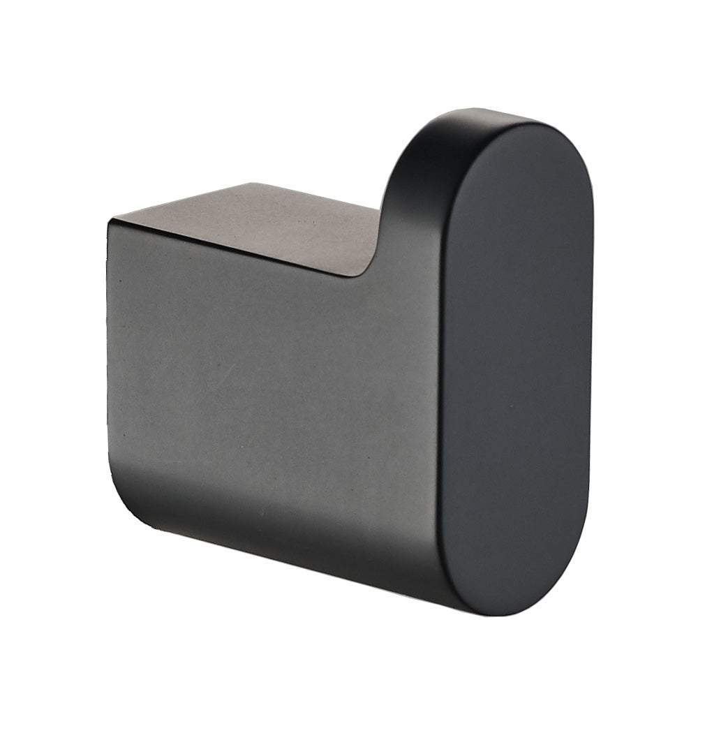 Hot Sale! Matte Black Flores Robe Hook Made of Brass and Zinc Alloy with 7-Year Warranty